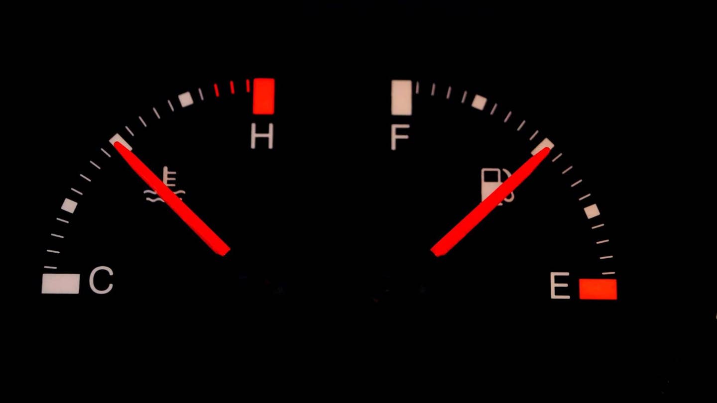 A fuel gauge.