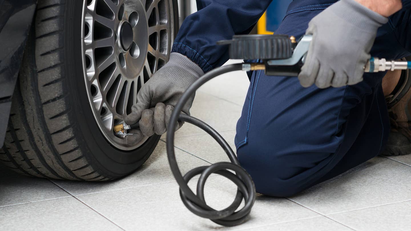 It's important to check your tire's air pressure at least once a week.