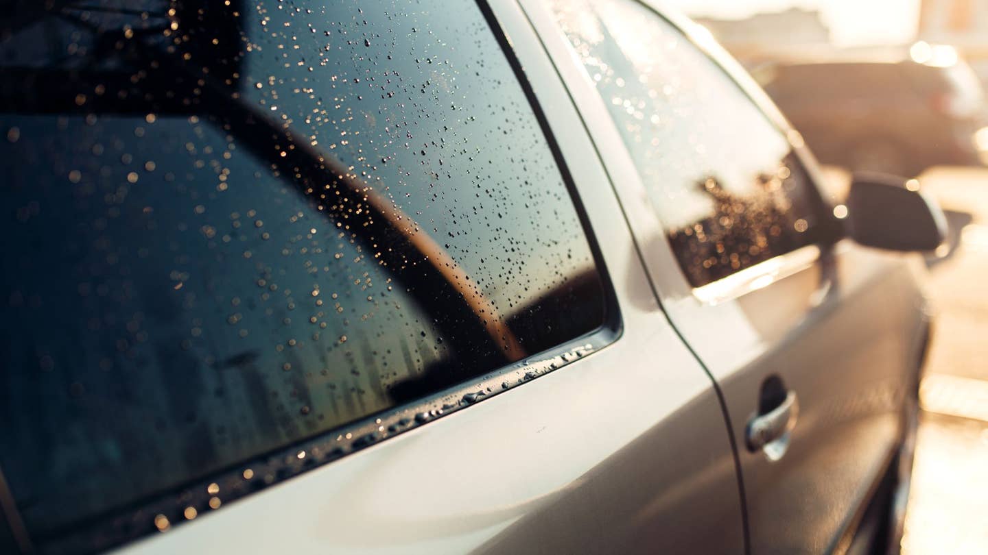 Clean car windows.
