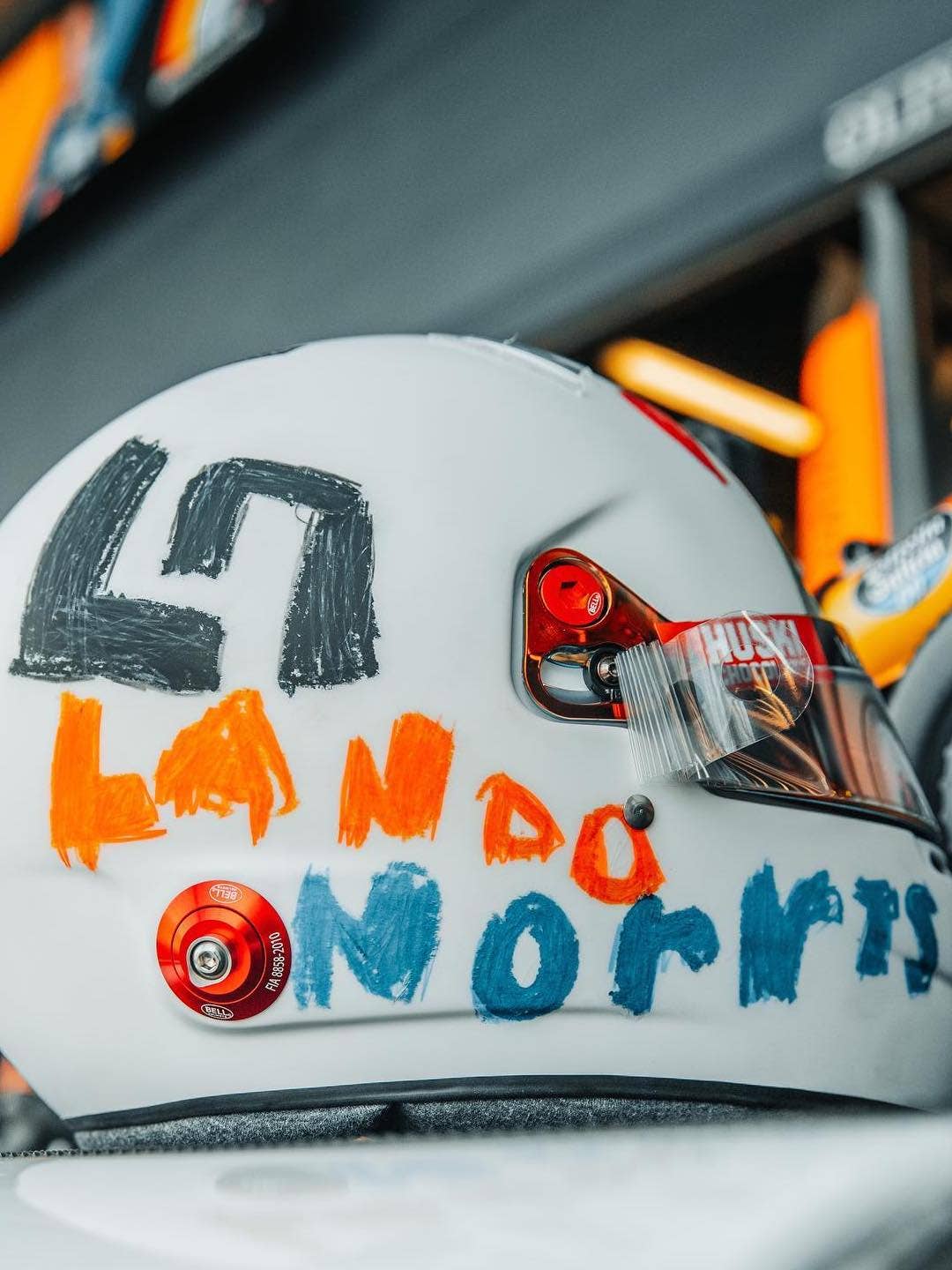 2020 British Grand Prix special helmet for Lando Norris