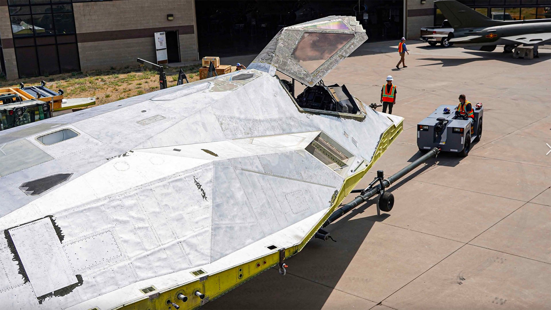 Stripped F-117 Nighthawk Arrives At Hill Aerospace Museum Direct From  Tonopah