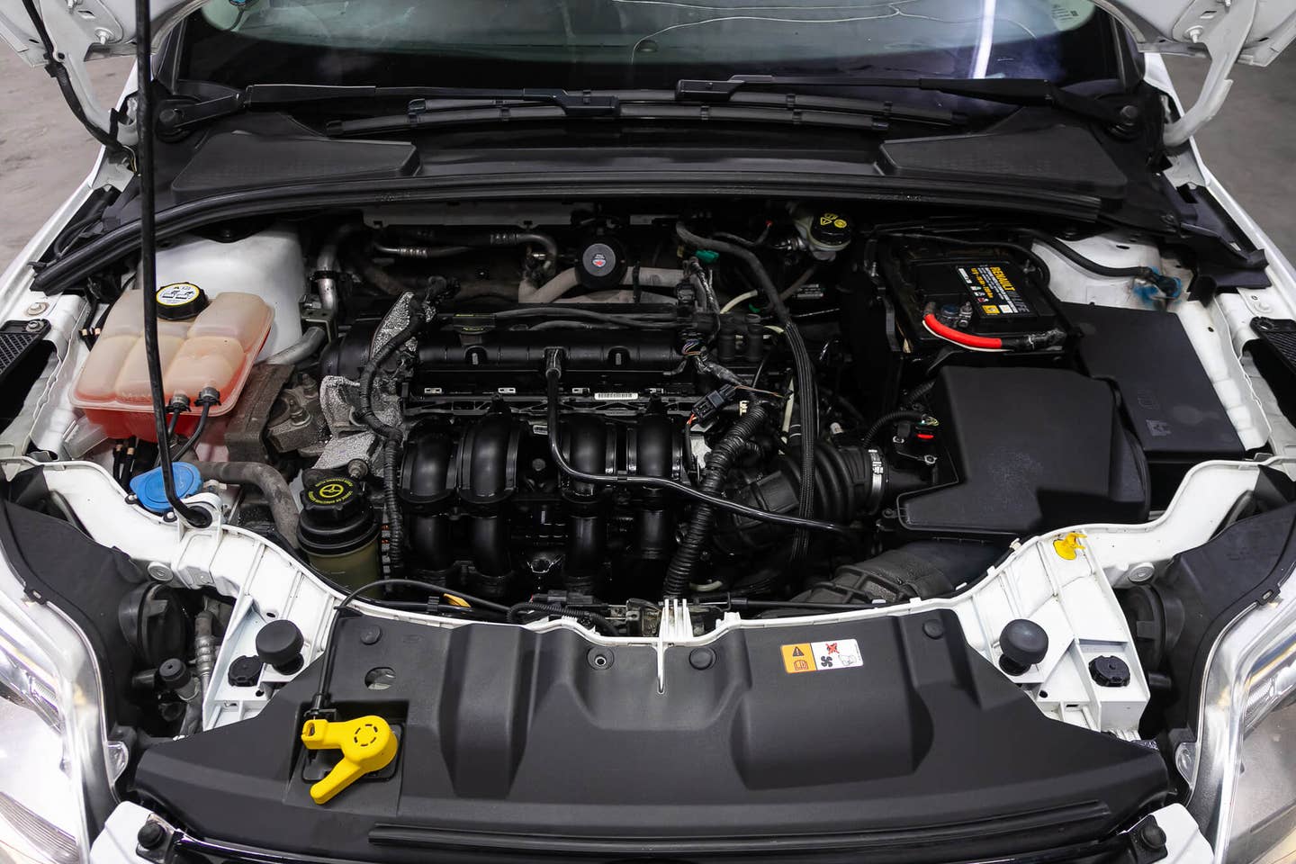 Ford Focus under the hood
