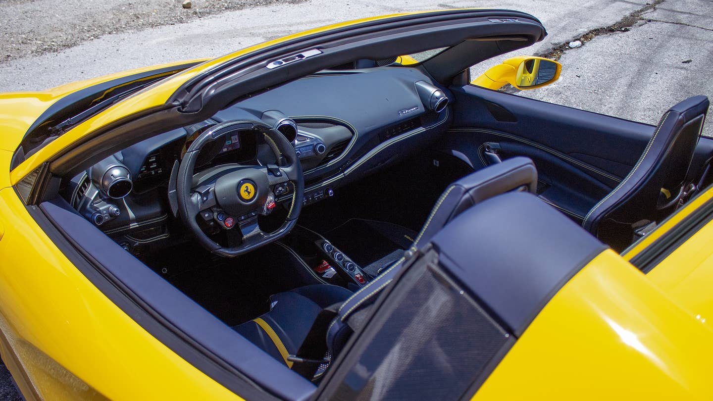Ferrari F8 Spider interior 2