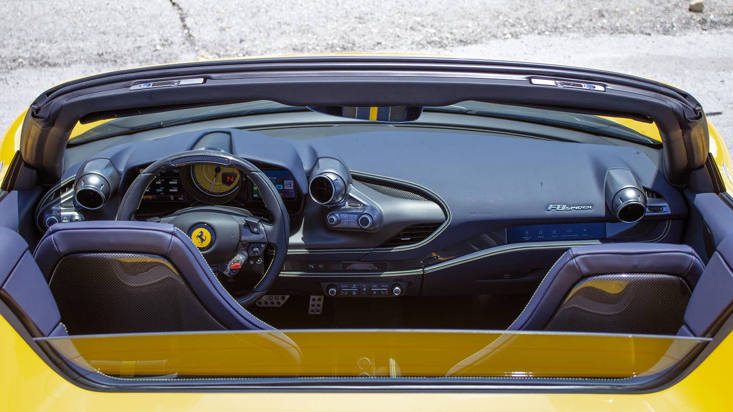 Ferrari F8 Spider interior 1