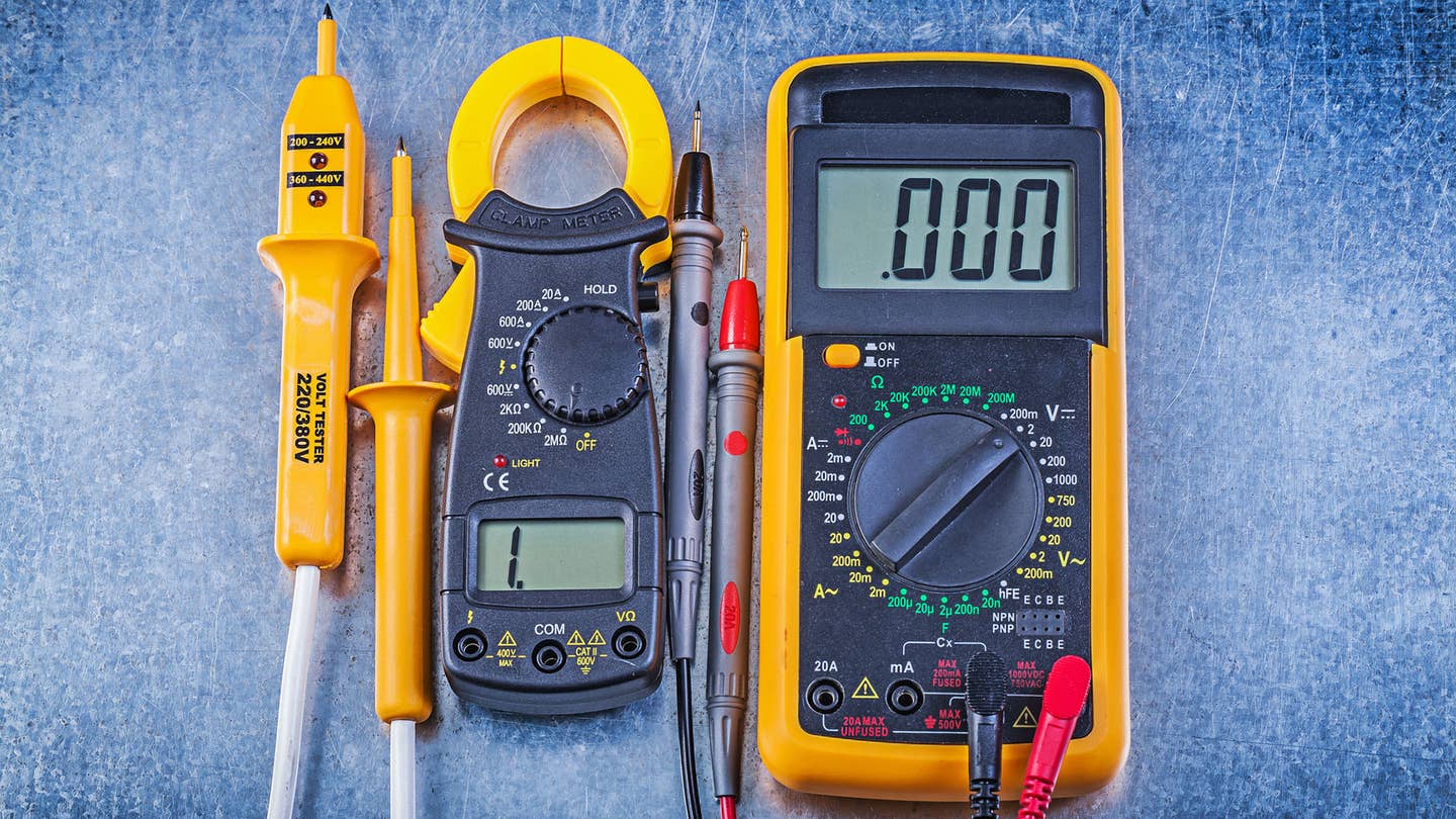 A multimeter is a crucial testing tool for diagnosing car batteries.
