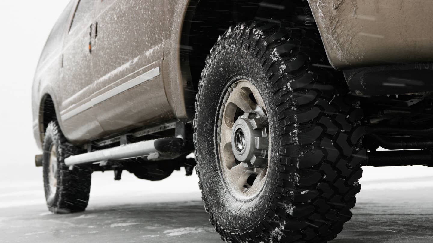 Four-wheel drive won't stop your vehicle any faster in bad weather.