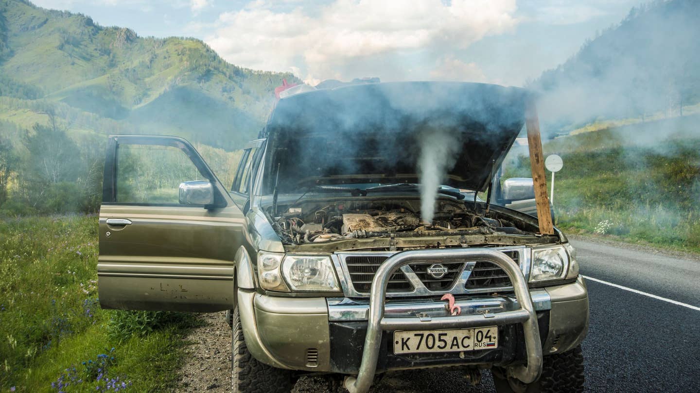 In Russia, car overheats you. 
