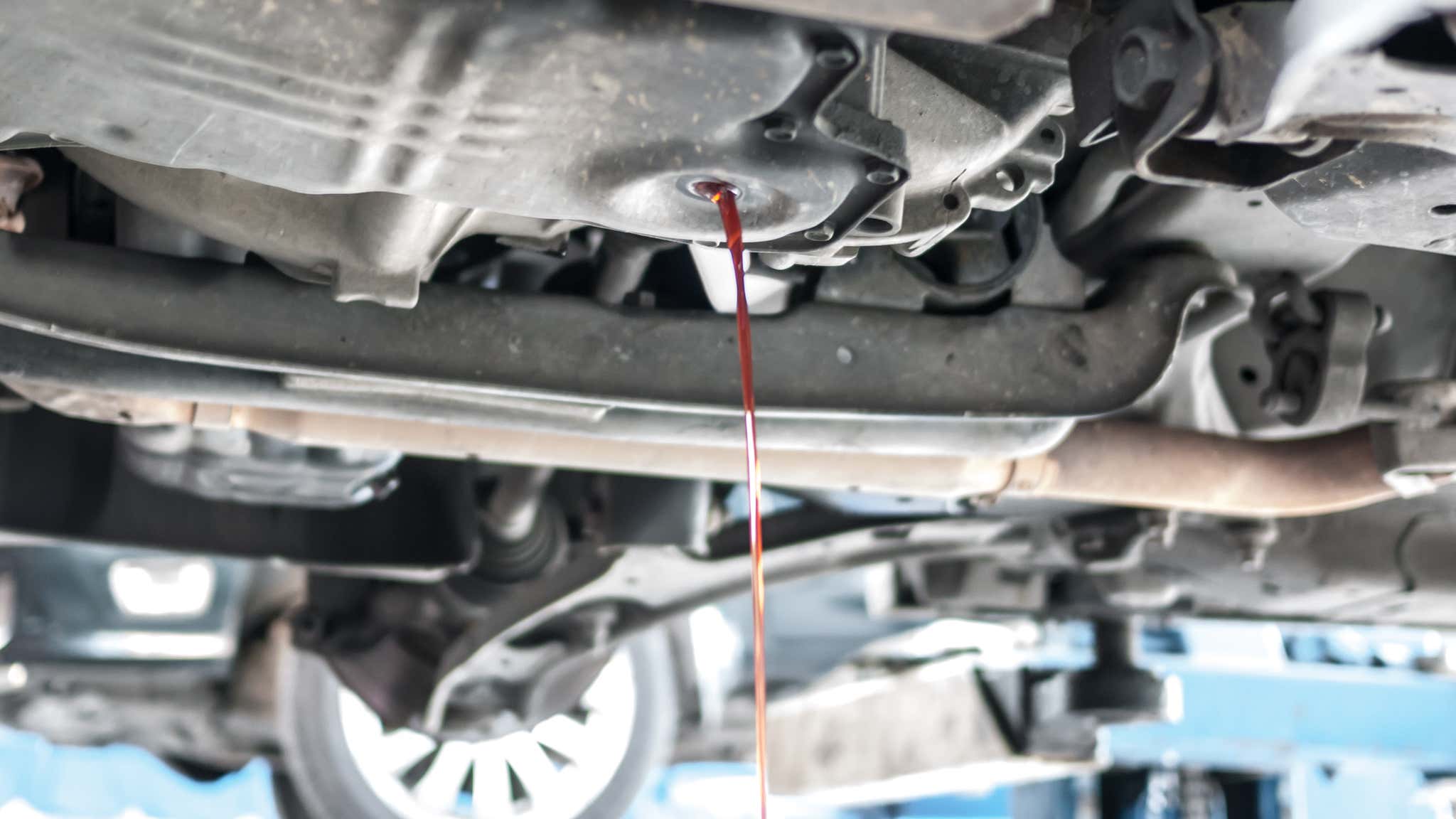   Depositphotos You'll need to drain the transmission fluid before performing repairs.