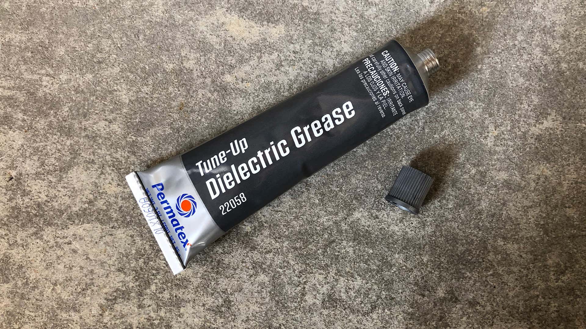 Tune-up dielectric grease on the floor.