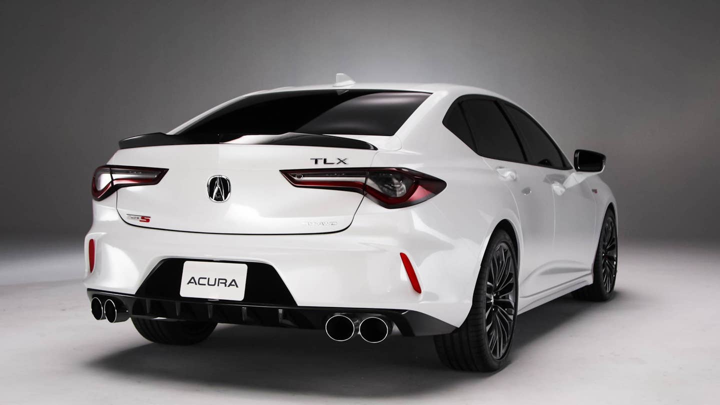 Studio photos of the 2021 Acura TLX Type S.