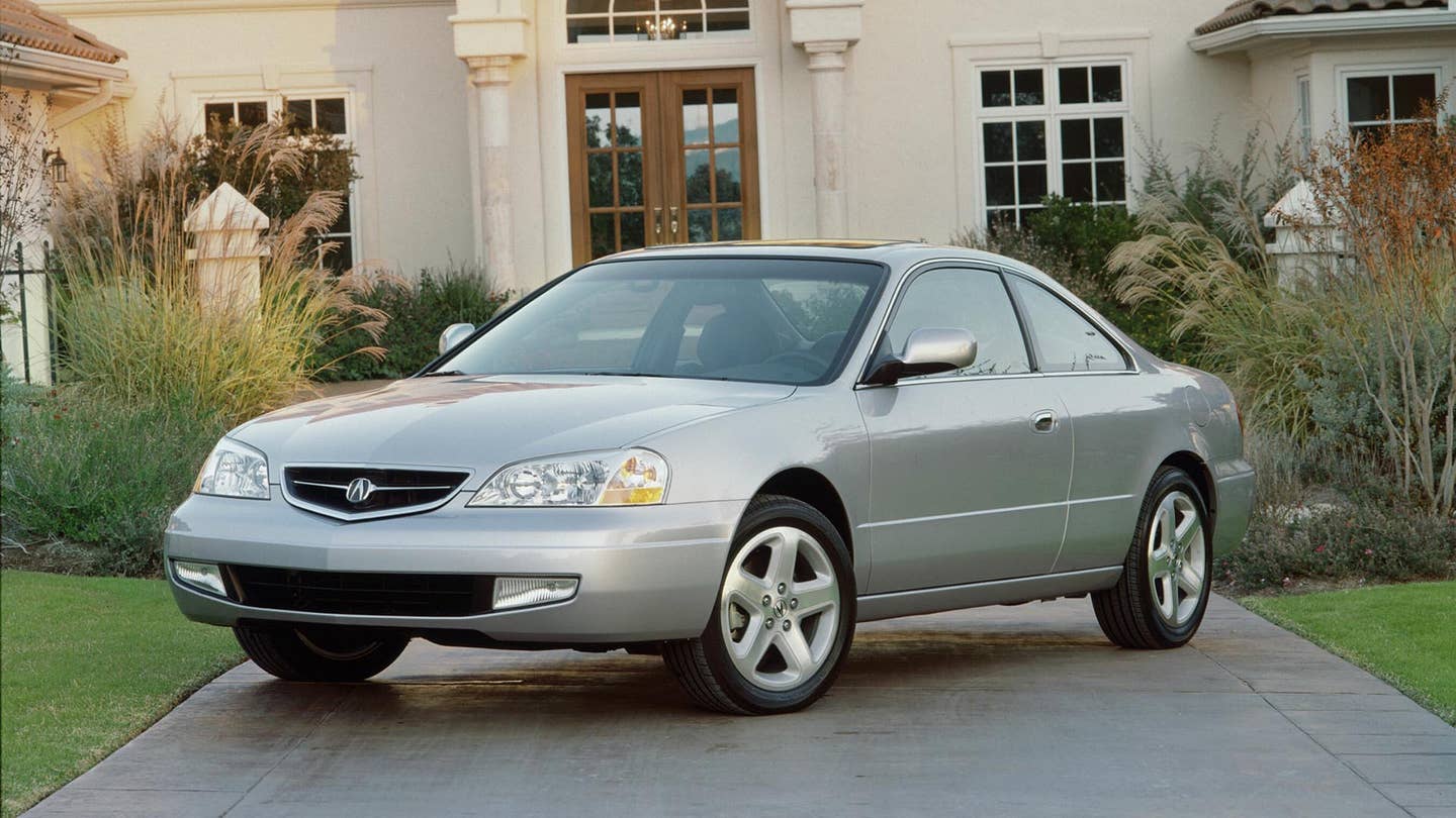 A 2001 Acura 3.2CL Type S posing for the camera.