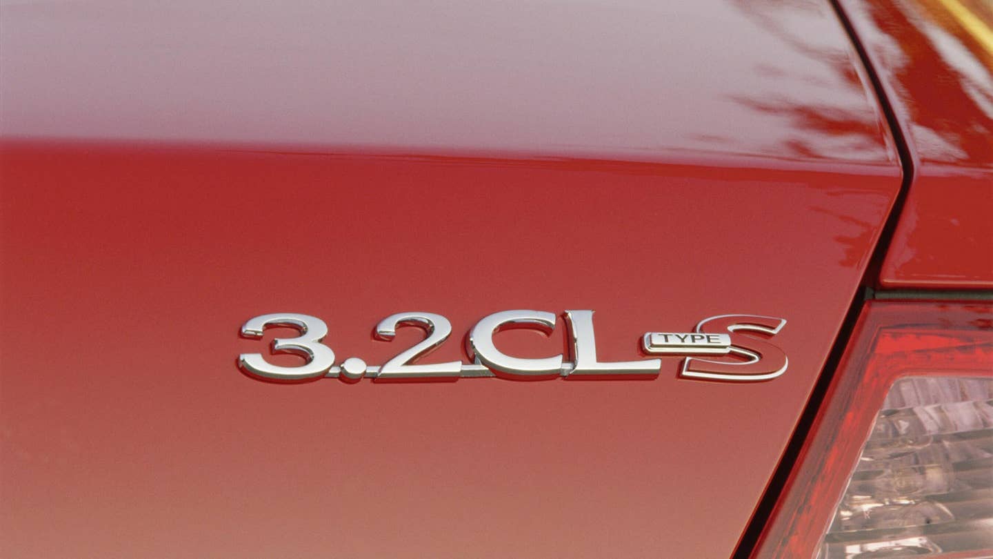 The Acura 3.2CL Type S rear badge.