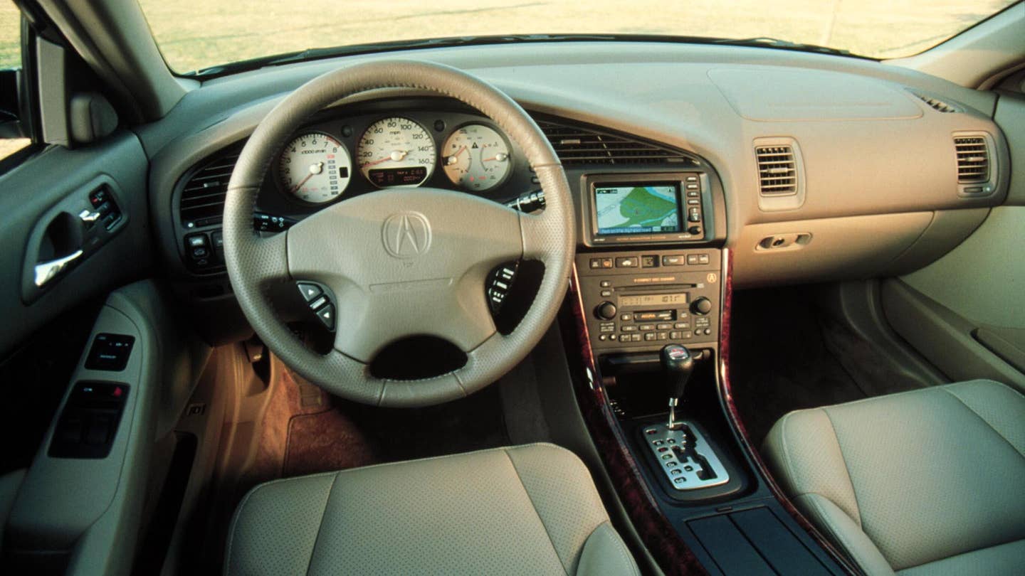 The interior of the 2001 Acura 3.2CL Type S.