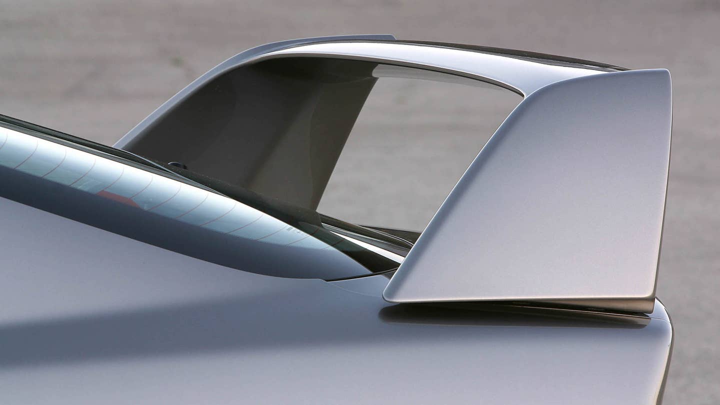 The Type-R-like wing of the 2002 Acura RSX Type S Performance Package.