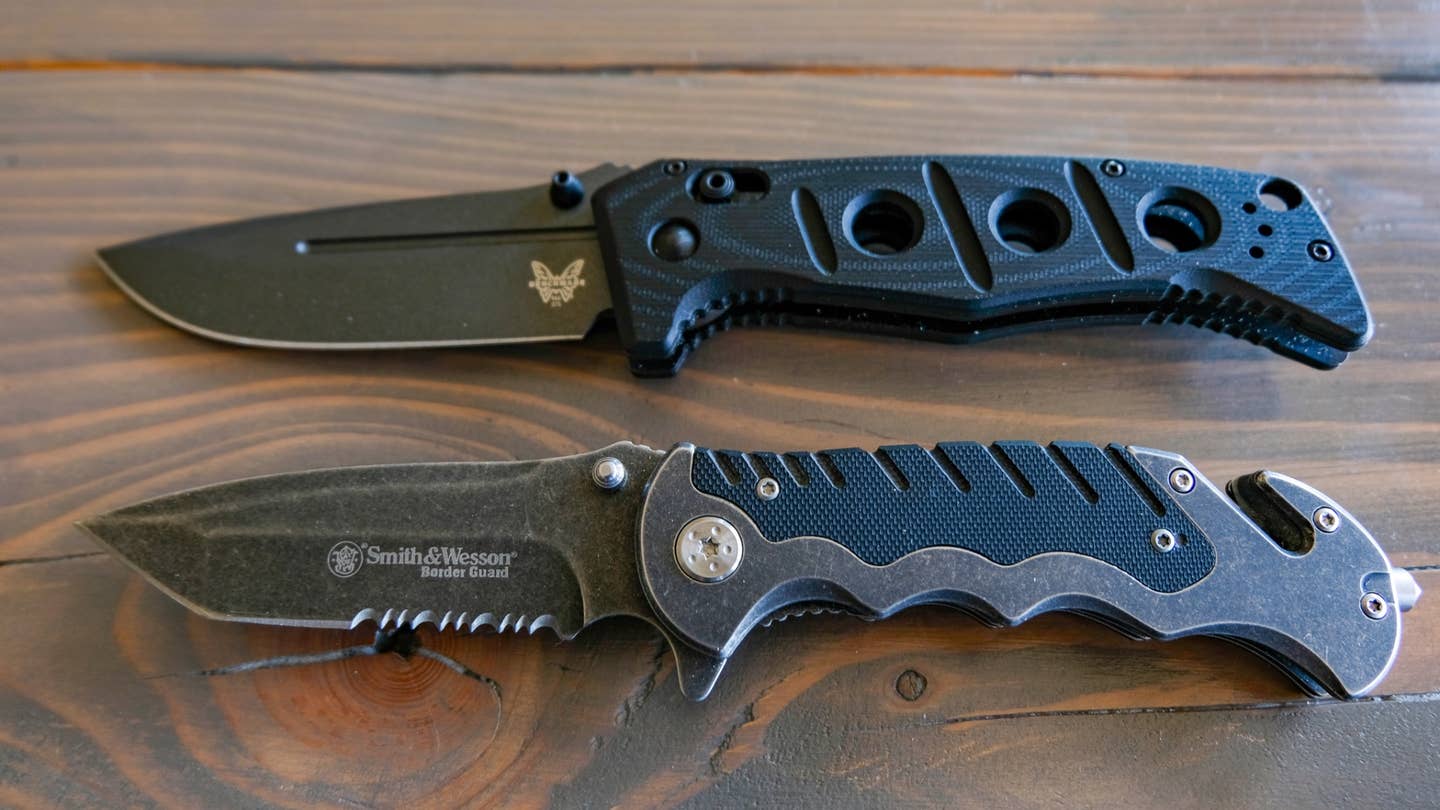 Benchmade's new Adamas and Smith & Wesson's Border Guard.