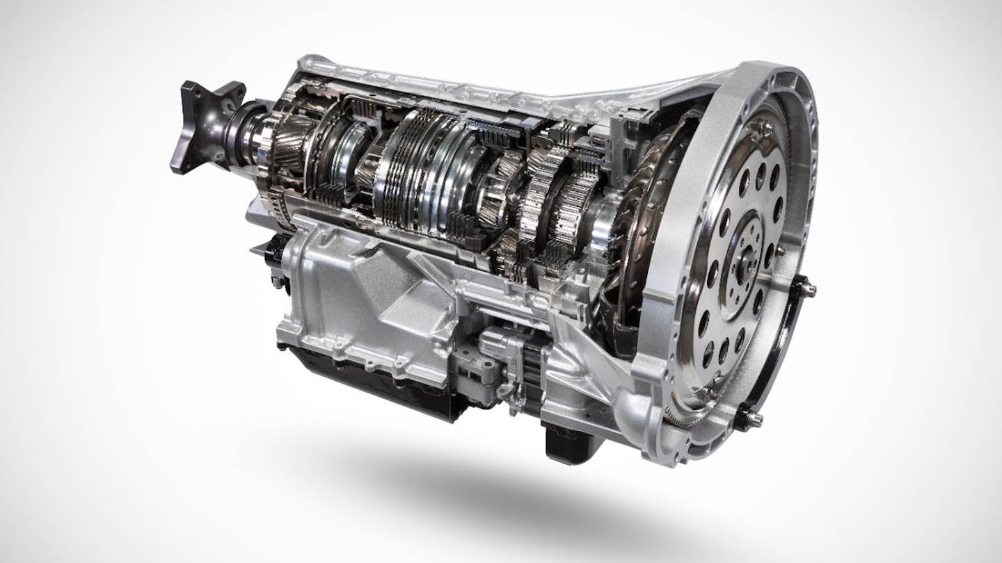 Automatic transmissions of all types carry planetary gears, such as this 10-speed from Ford.