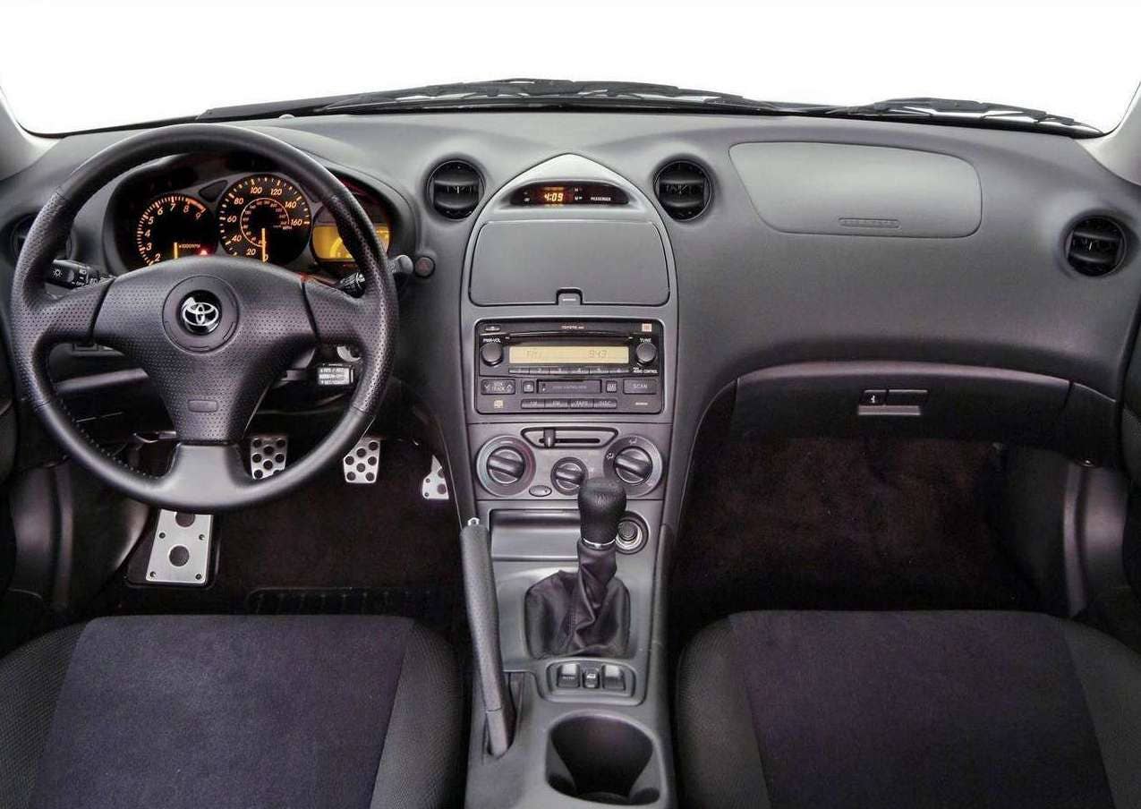 Toyota Celica GT-S interior with six-speed manual