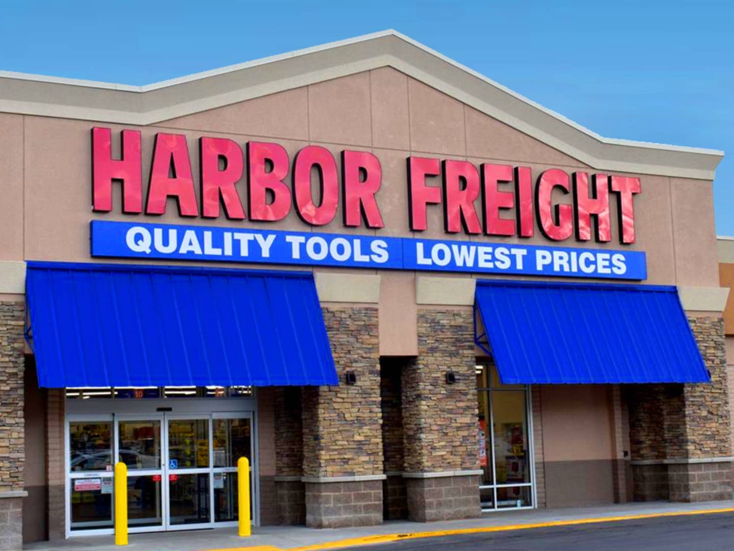 A Harbor Freight storefront. 