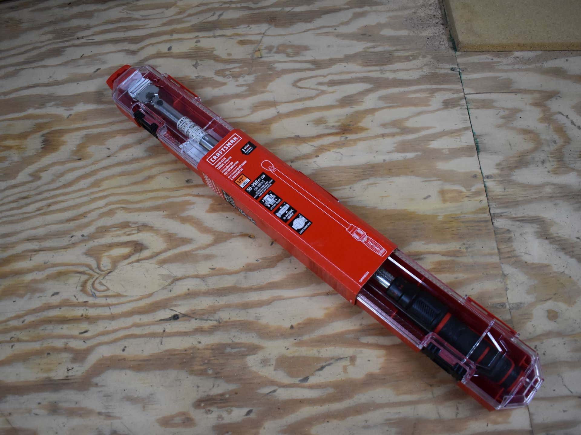 A Craftsman 1/2-inch SAE torque wrench.