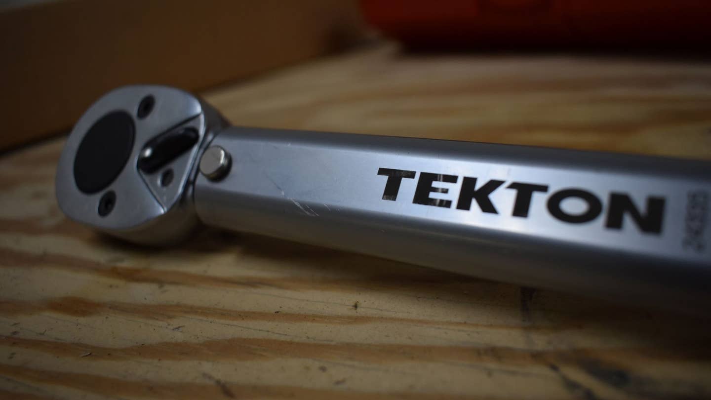 The head of the Tekton torque wrench.
