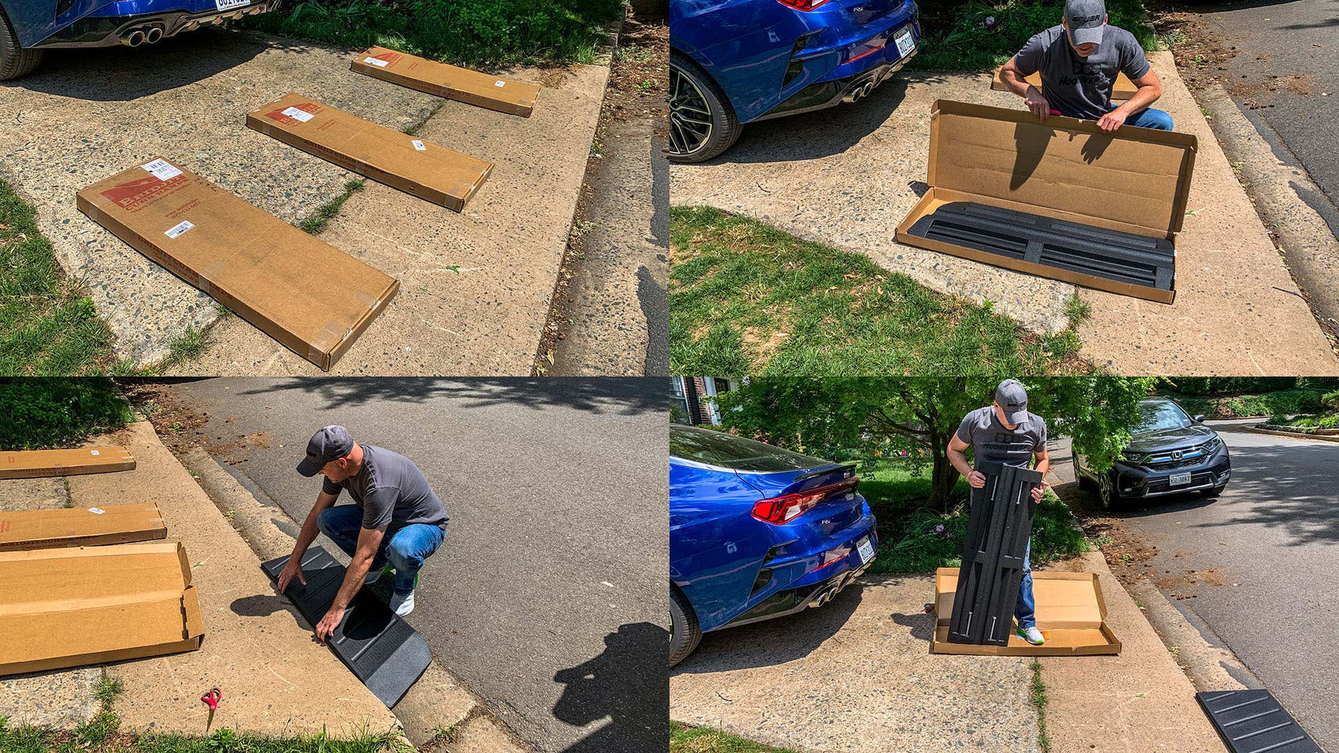 Unboxing the Bridjit Three-Piece Expandable Curb Ramp!