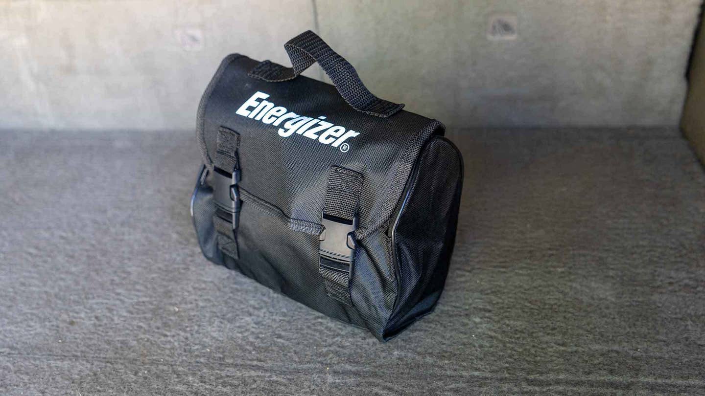 The Energizer in its storage bag.