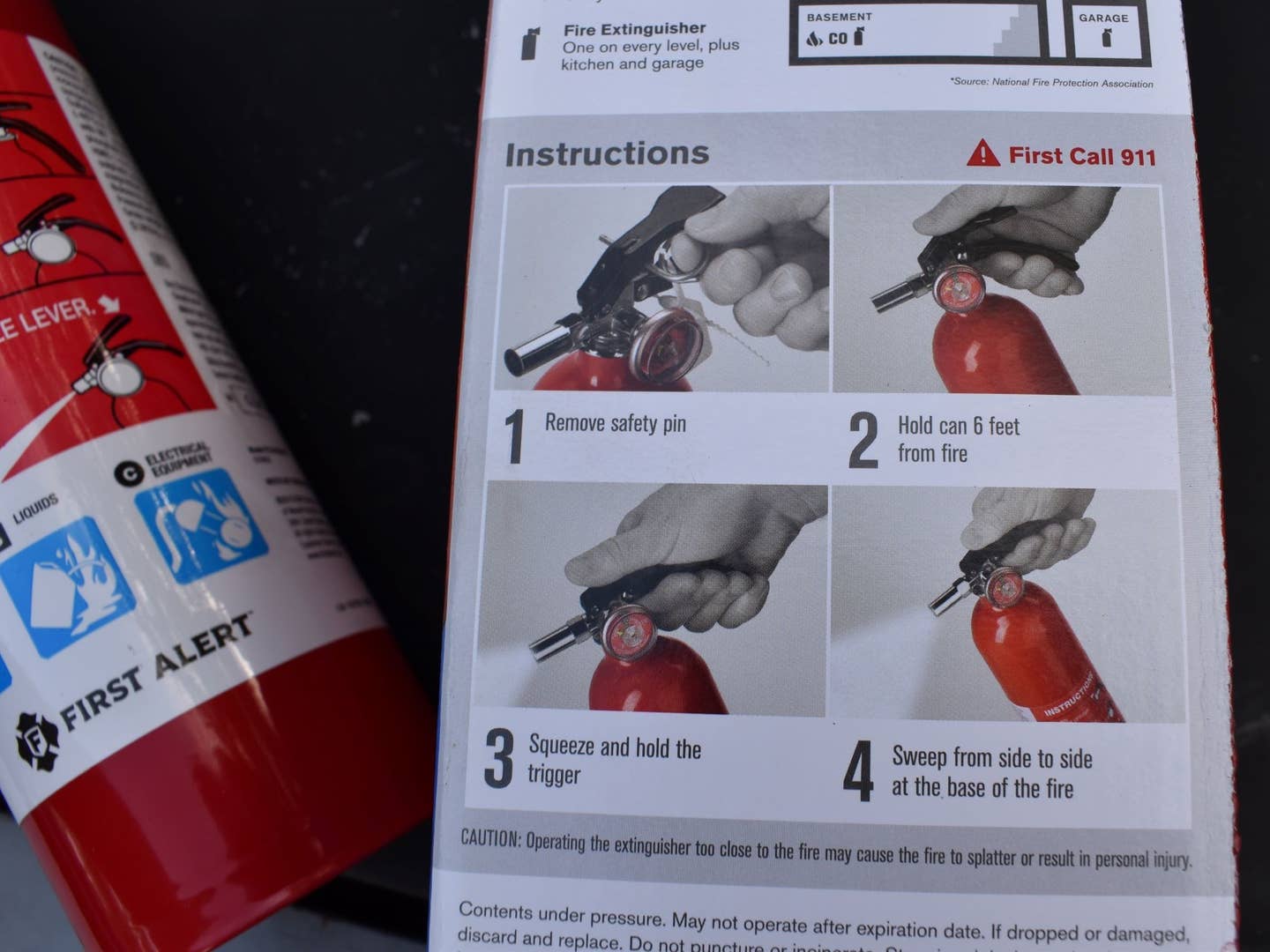Extinguisher packaging 