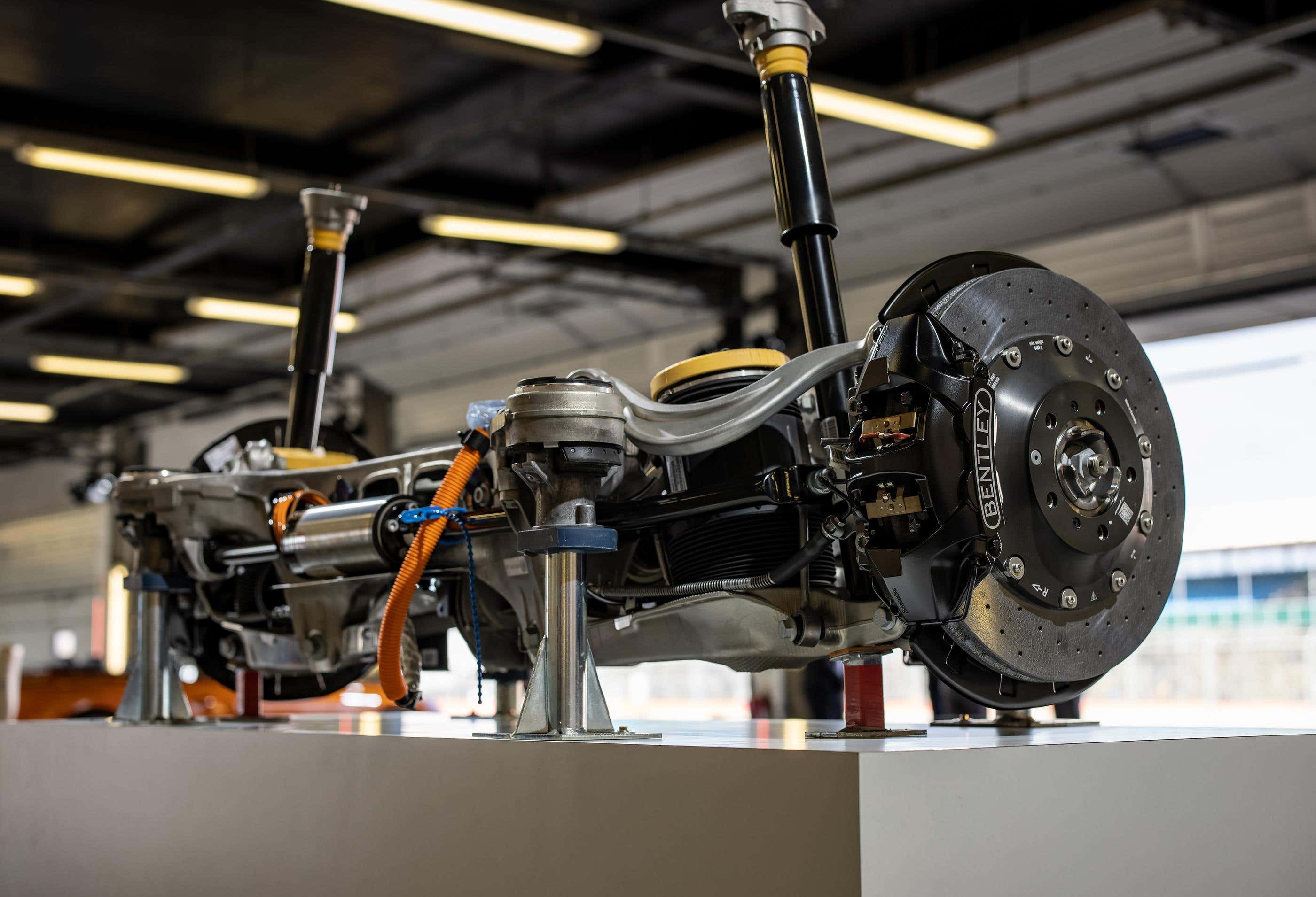 The Bentley Continental GT's rear axle