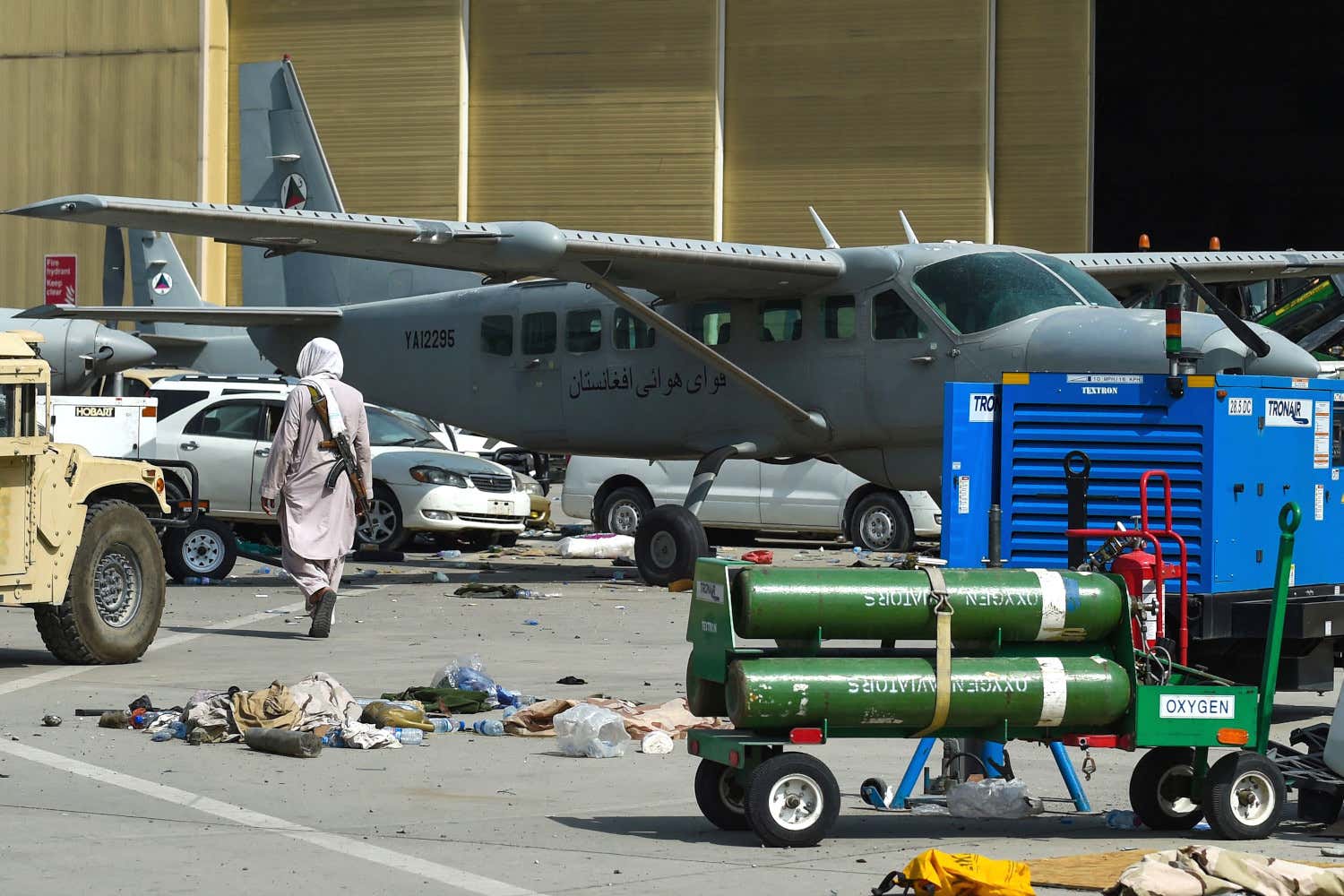 Taliban Show Off Captured Aircraft And Other Spoils After Taking Over Kabul's Airport