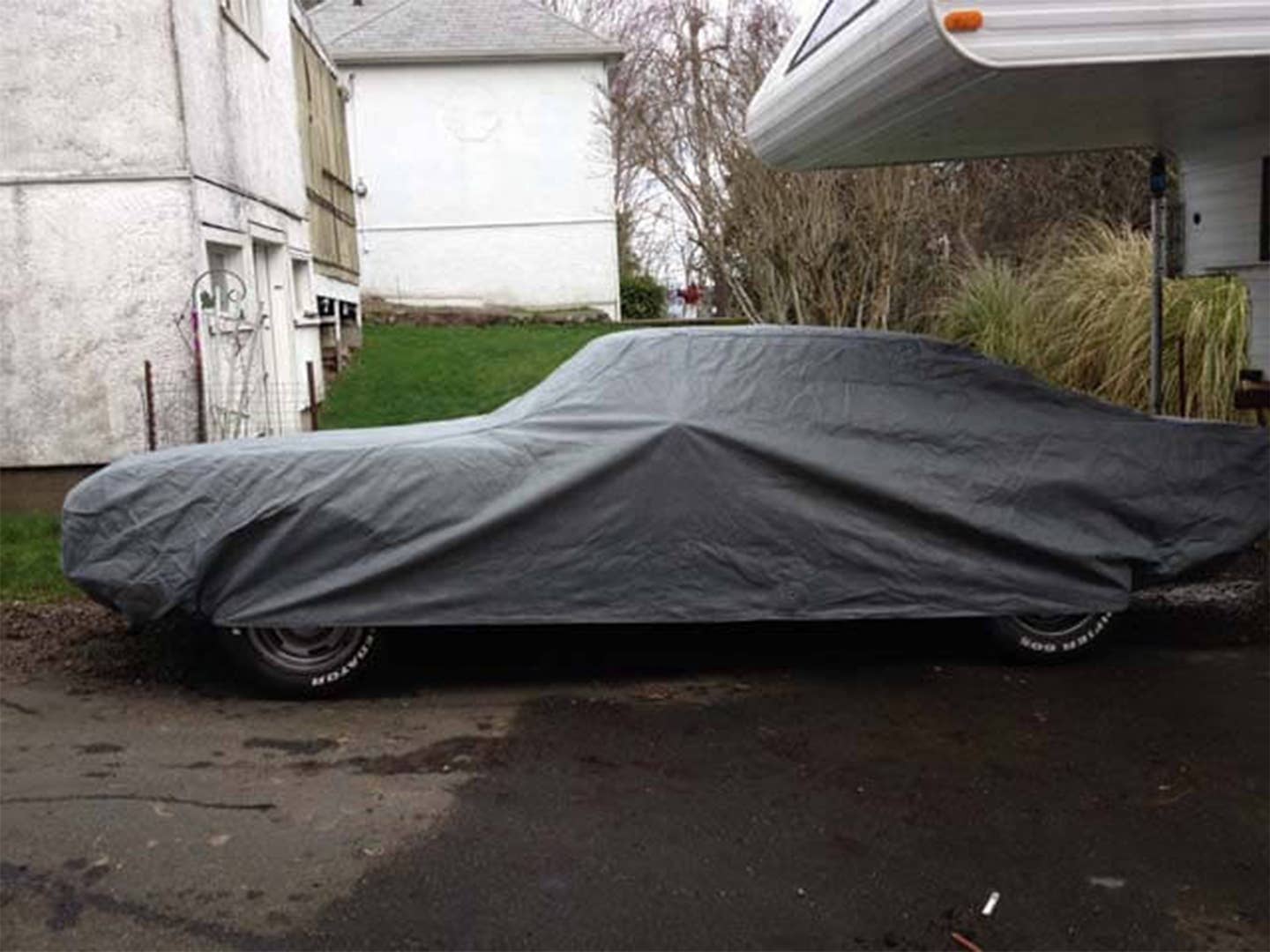 a covered car