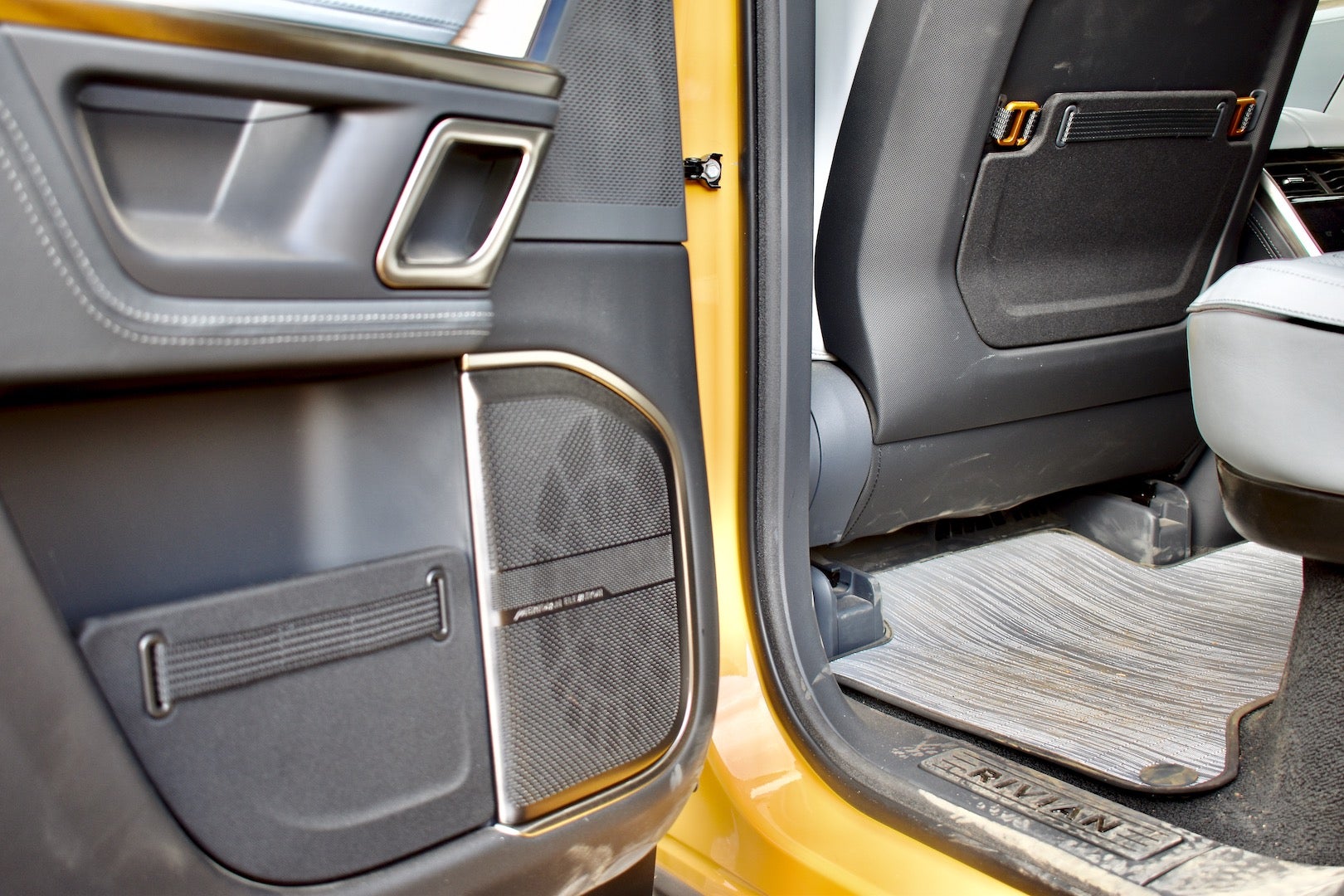 2022 Rivian R1T Launch Edition's unique door and seat-back pockets