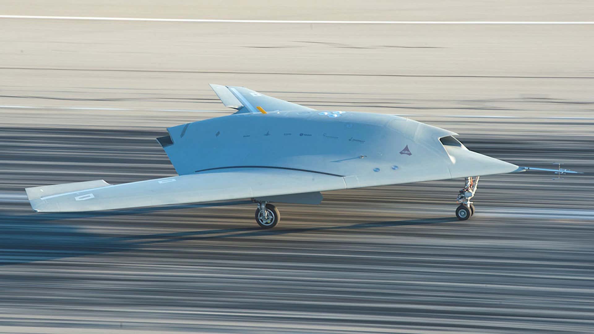 The Dassault nEUROn stealth drone demonstrator.