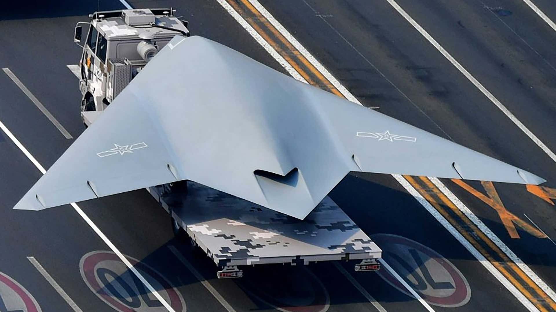 The GJ-11 Sharp Sword stealthy combat drone.