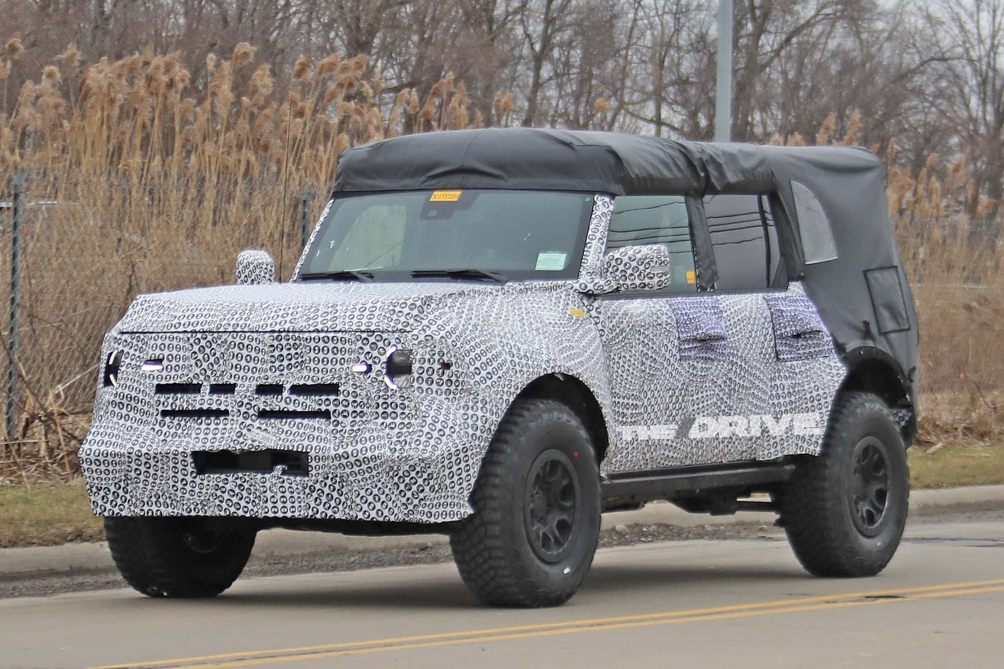 New 2021 Ford Bronco Spy Shots Check Out Those Tires The Drive