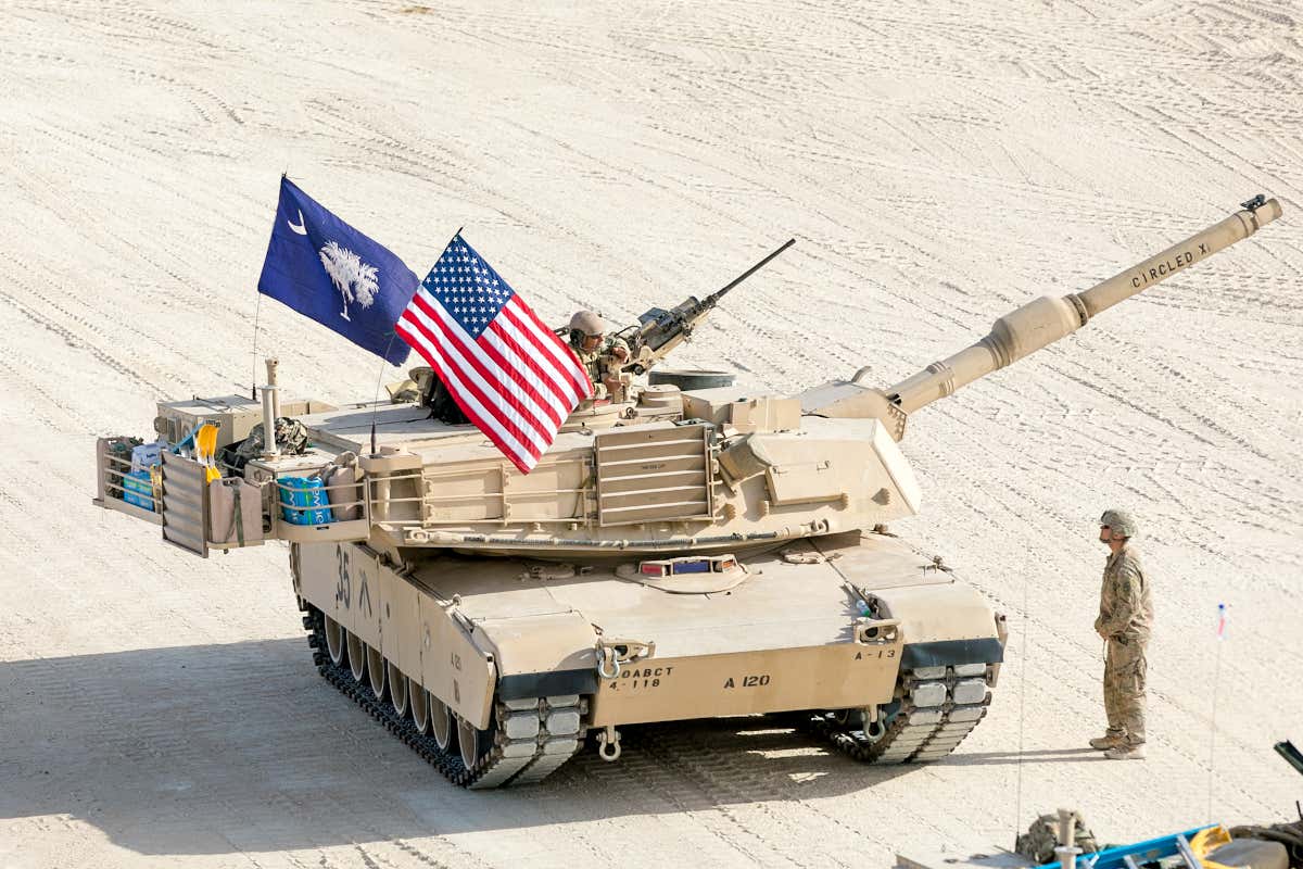 The Crew Of This Army National Guard M1 Abrams Tank Flies An Anarchist