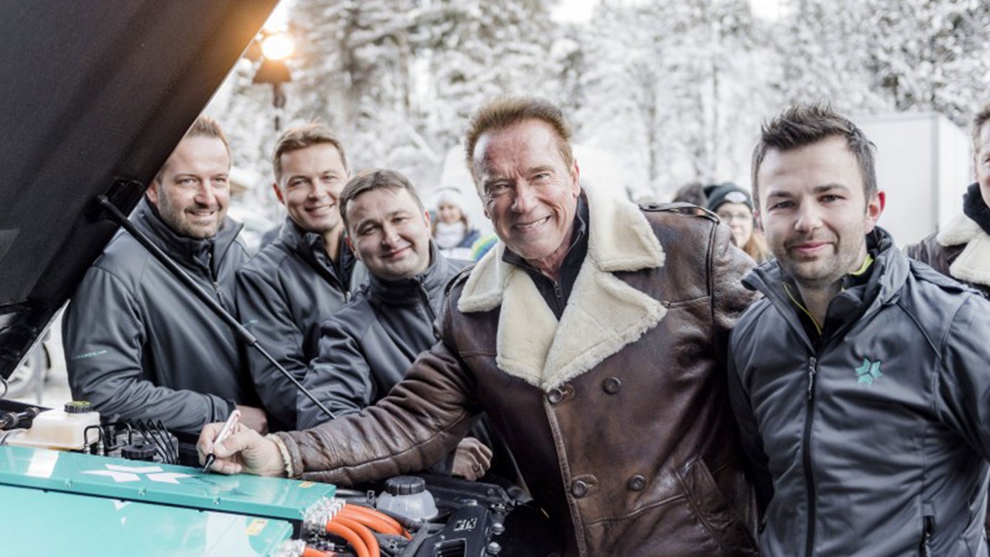 Arnold Schwarzenegger Reveals Electric Mercedes-Benz G-Wagon