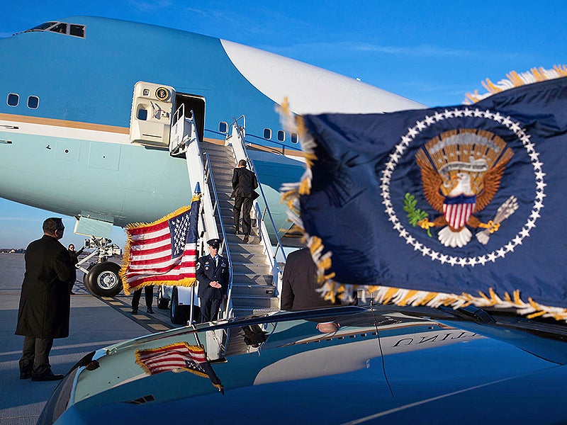 Barack Obama&#8217;s Last Flight As President Aboard Air Force One