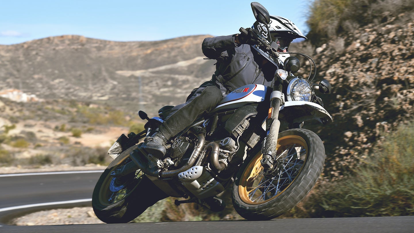 Ducati’s Scrambler Desert Sled Rides the Spanish Wild West