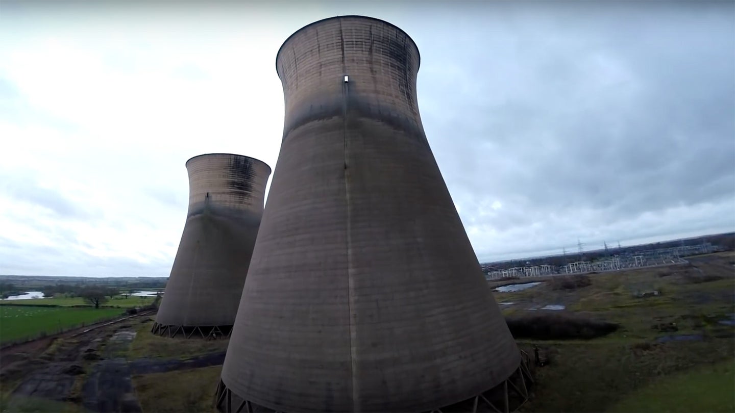 Watch a Drone Explore an Abandoned Cooling Tower