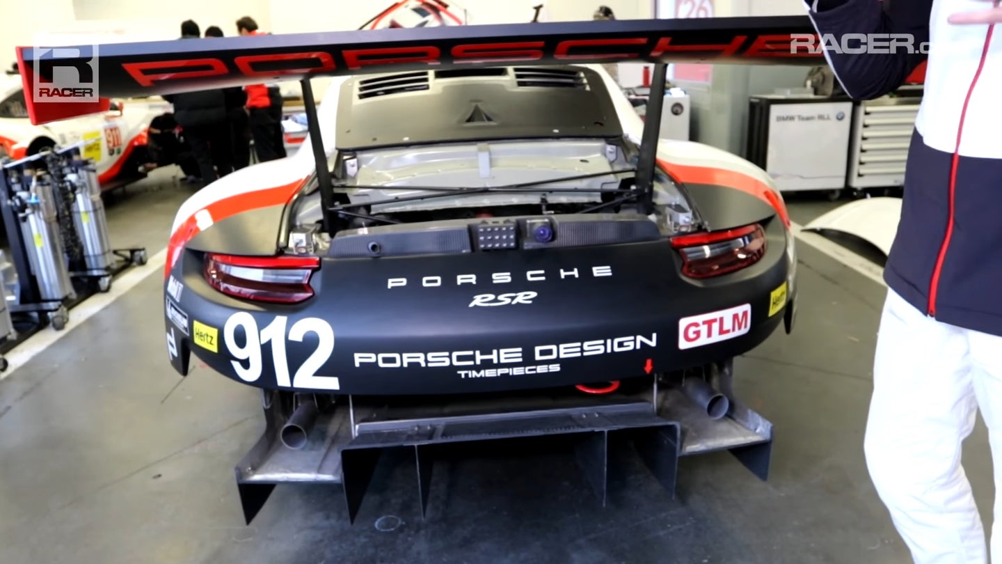 Take a Walk Around Porsche&#8217;s Mid-Engine 911 RSR With Factory Driver Kevin Estre