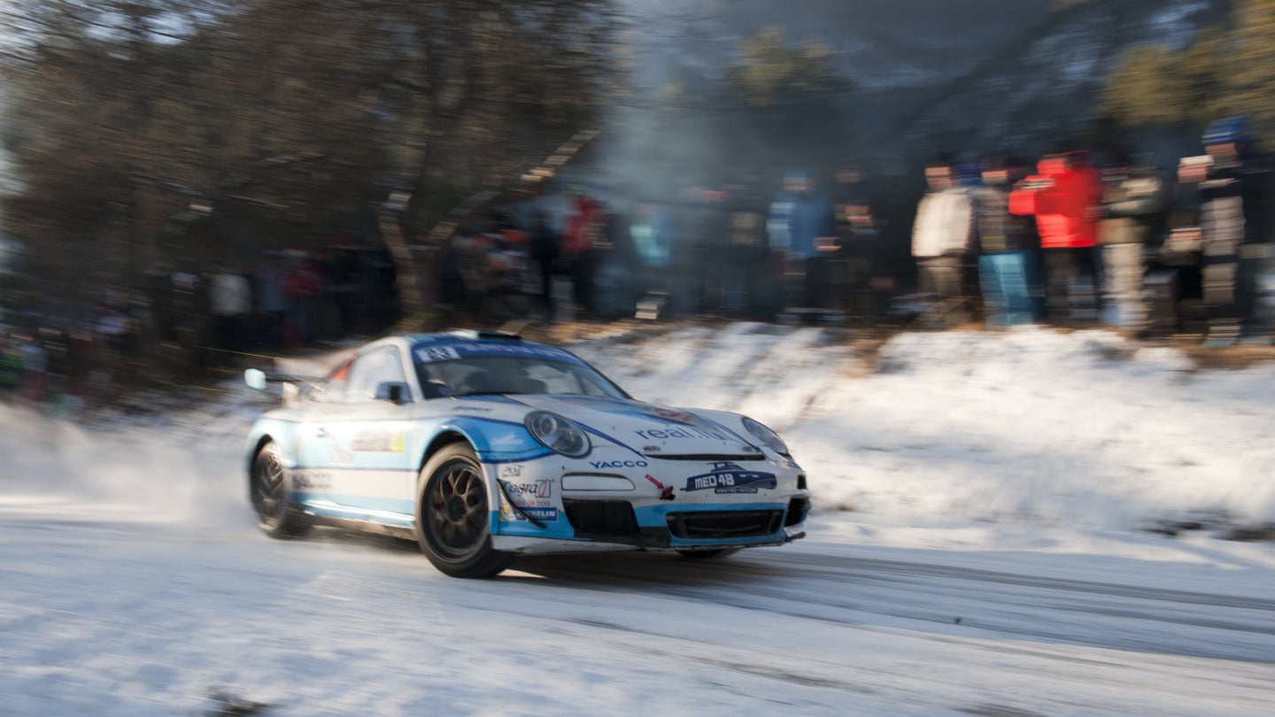 Porsche Works Driver Romain Dumas Takes RGT Class Victory At Monte Carlo Rally