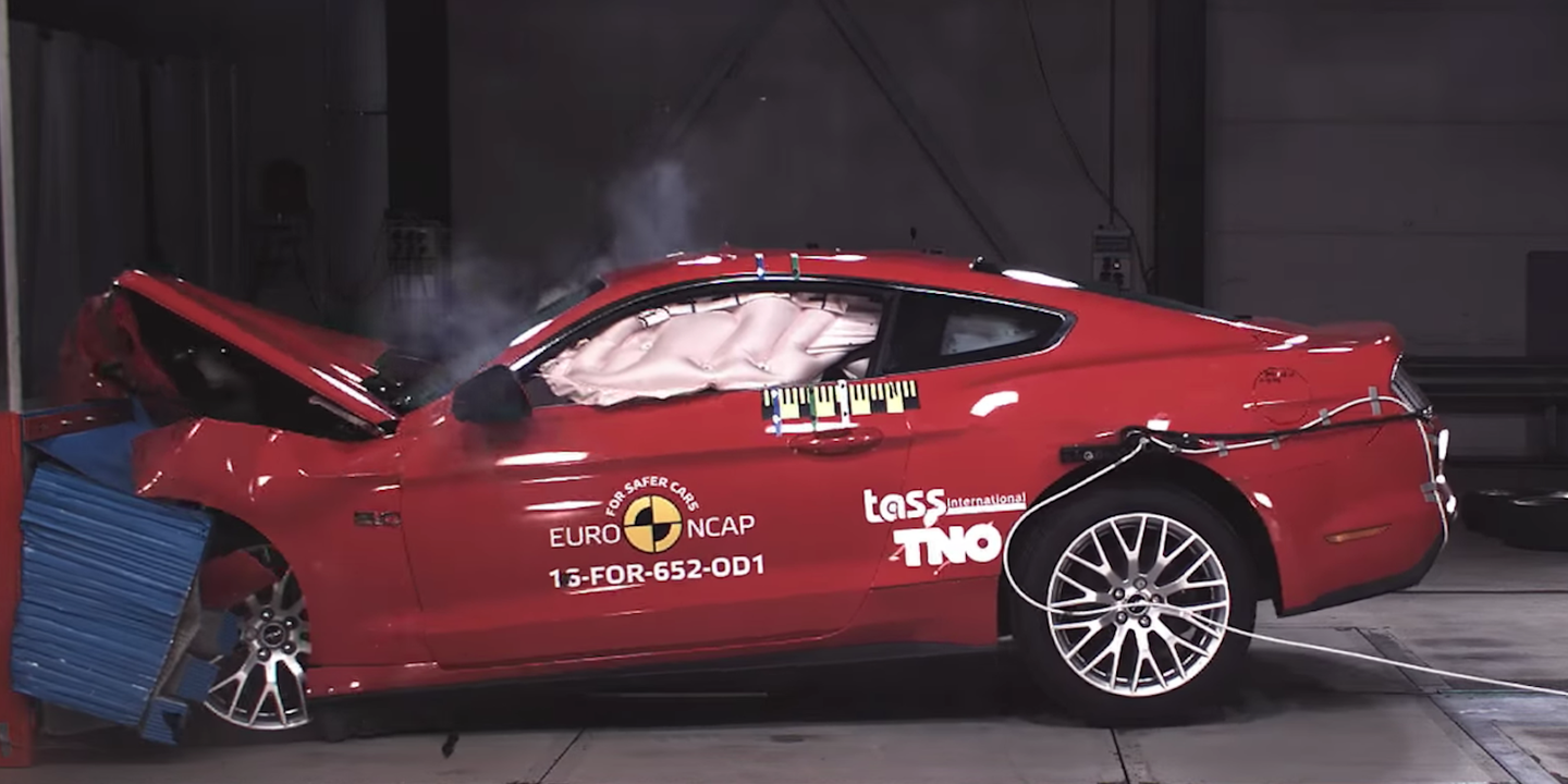 Ford Mustang Receives Weak Rating in Euro NCAP Crash Test