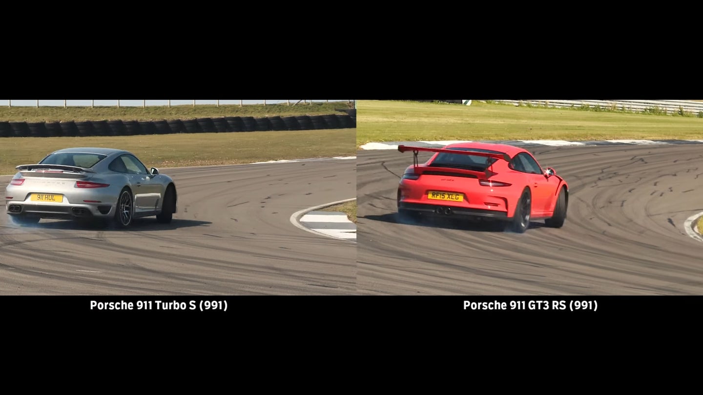 Porsche 911 GT3 RS Vs. 911 Turbo S at Anglesey Circuit—Which Comes Out Ahead?