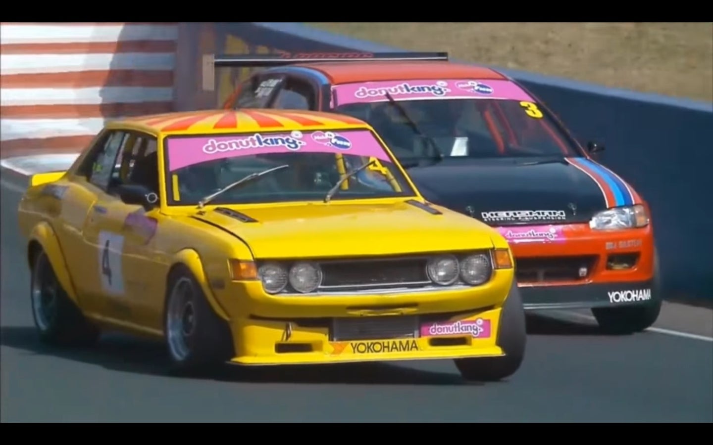 Watch This Monster EG Honda Civic Hatch Battle a Holden Commodore and A20 Celica at Bathurst