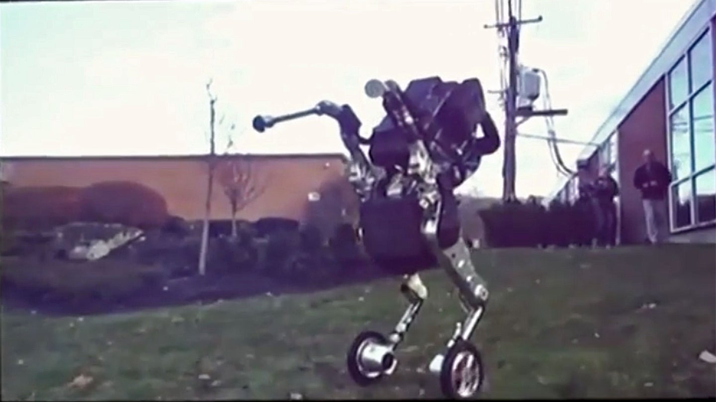 Boston Dynamics Reveals Robot Combining Wheels, Legs, and Pure Terror