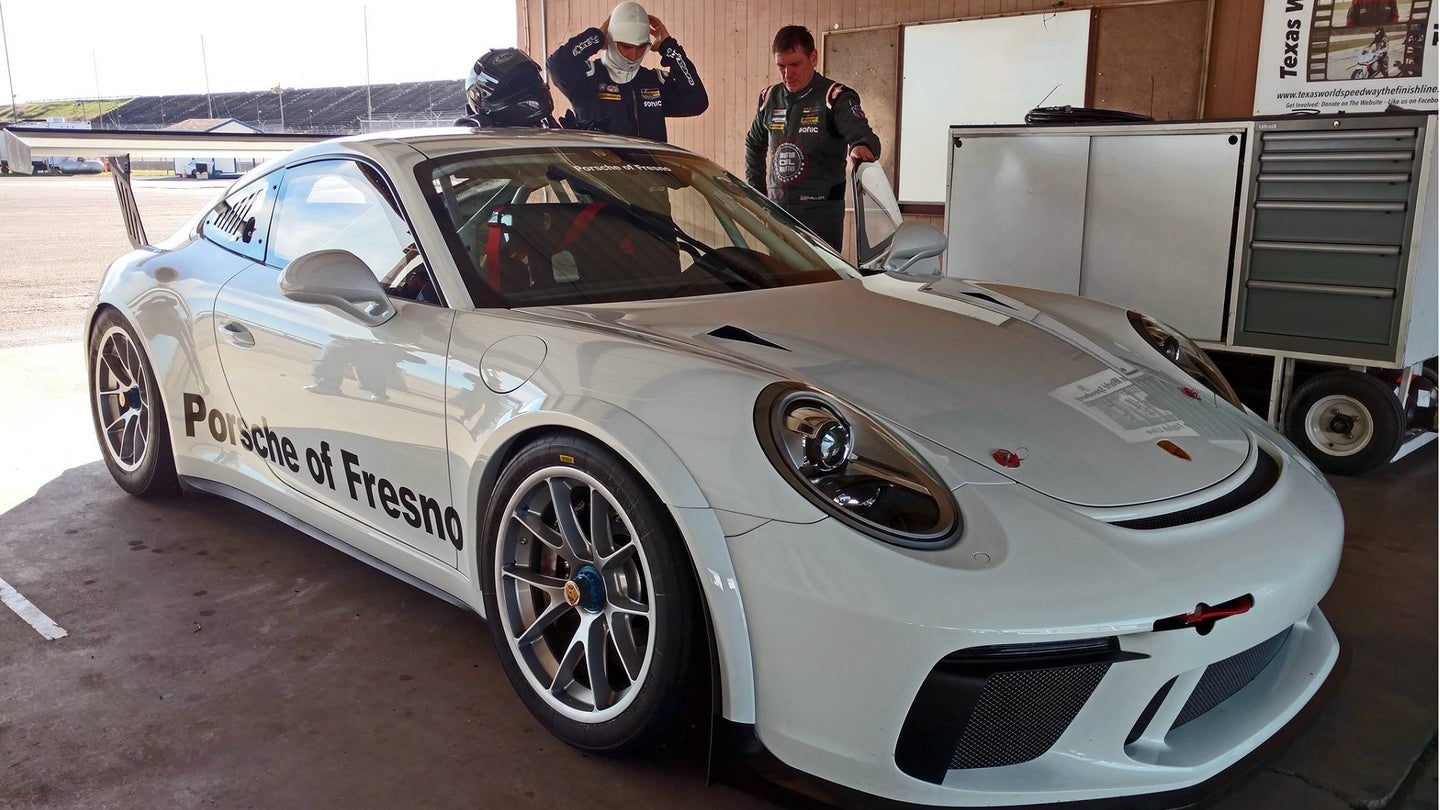 Check Out CJ Wilson’s First Laps In A Porsche GT3 Cup Car