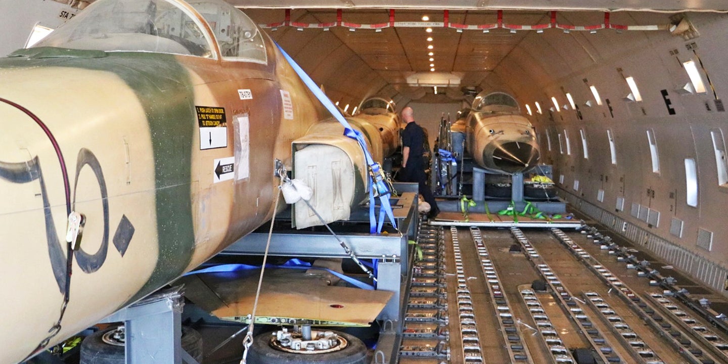 Four F-5E Tiger IIs Can Fit Inside a Boeing 747