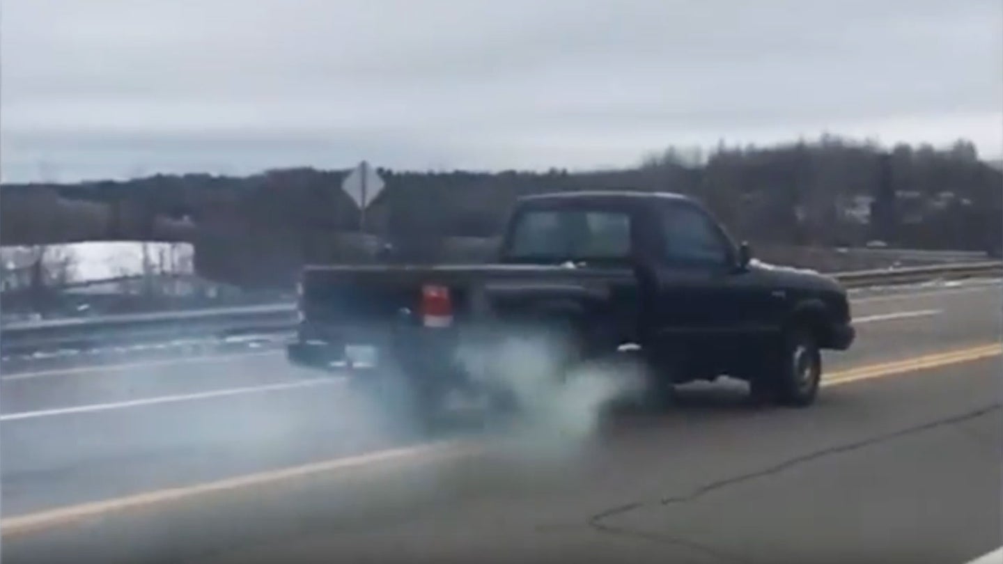 Jam a Ford Ranger Into Reverse at 40 MPH&#8230;and This Happens