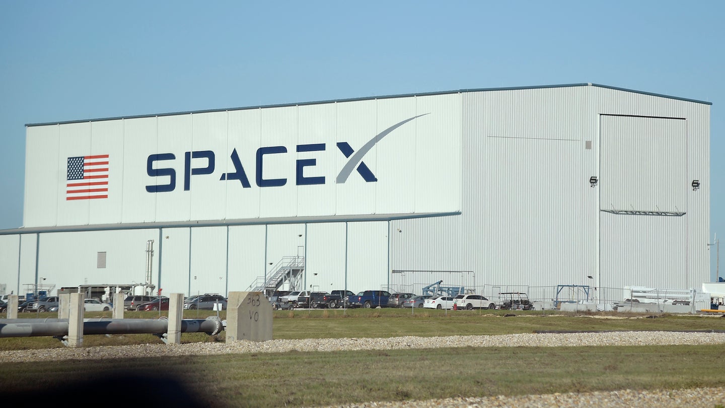 CAPE CANAVERAL, FL-JANUARY 27: A SpaceX processing building sit