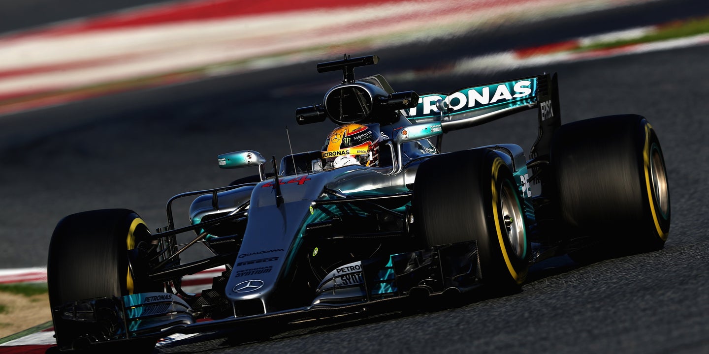 Lewis Hamilton Paces the First Day of F1 Testing
